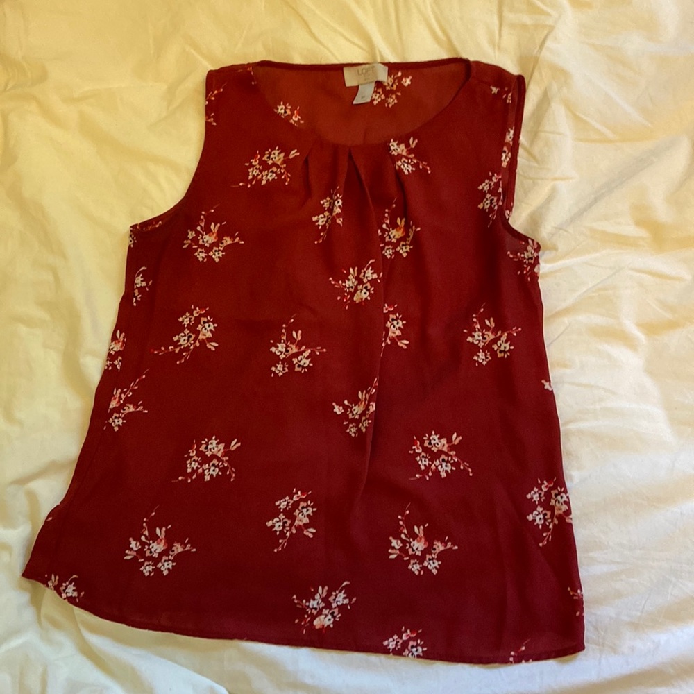 LOFT Flower Print Tank